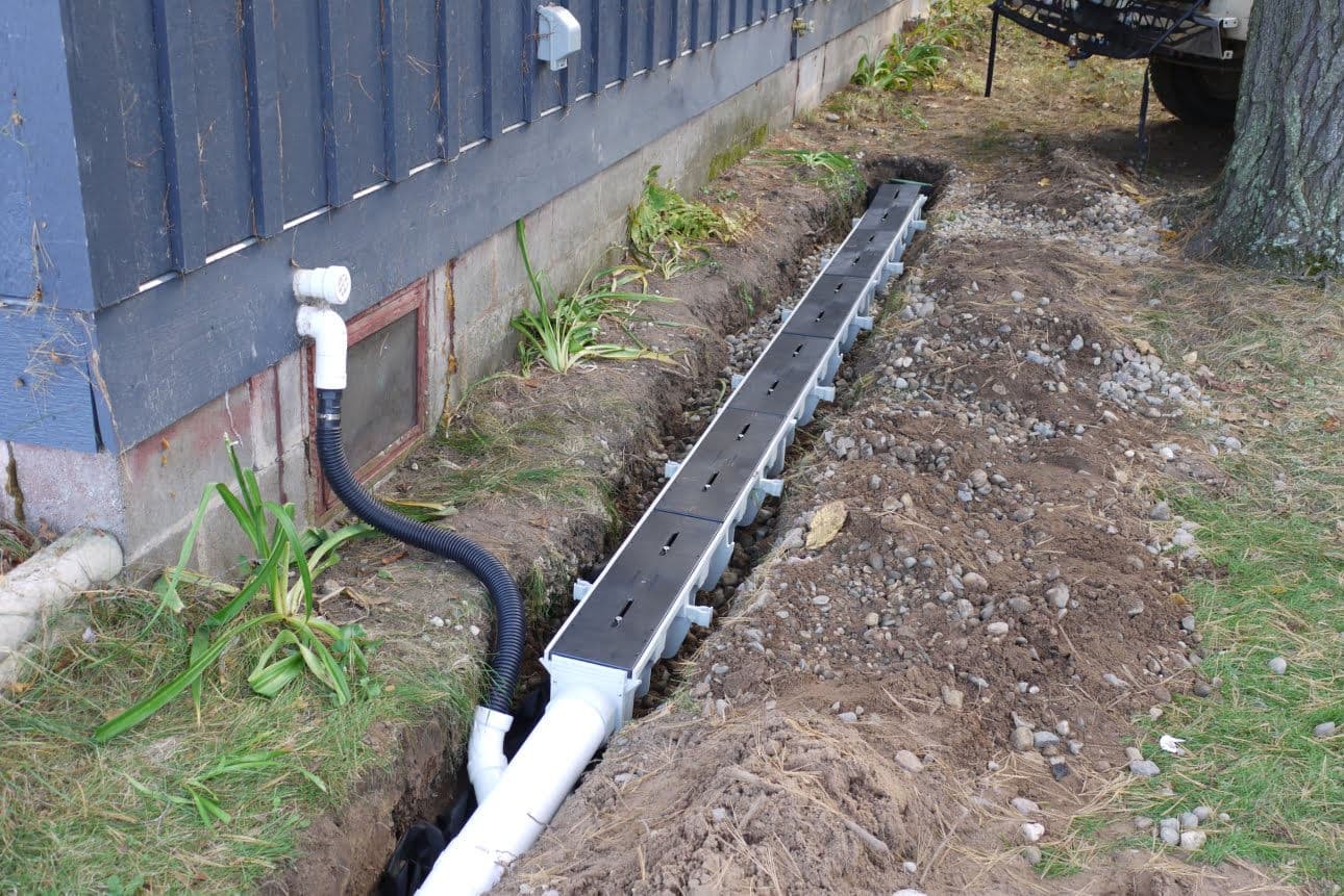 French Drain Installation for Optimal Water Management image
